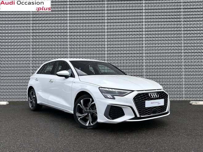 Audi A3 Sportback 40 TFSIe 204 S tronic 6 S Line Blanc de 2022