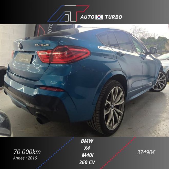 BMW X4 (F26) M40I 360CH Bleu C de 2016