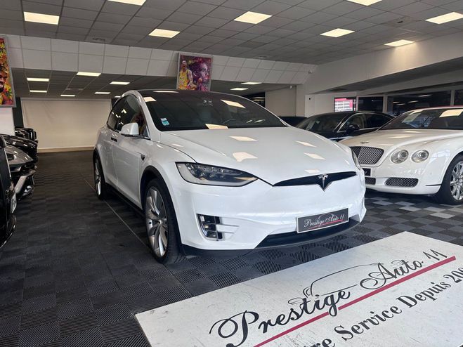 Tesla Model X 90D 6 places TVA r�cup�rable Blanc de 2017