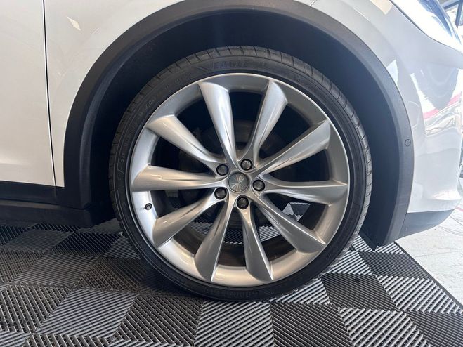 Tesla Model X 90D 6 places TVA r�cup�rable Blanc de 2017