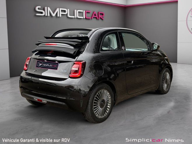Fiat 500 NOUVELLE 500e CABRIOLET 118 ch 42 kWh Fr Noir de 2021