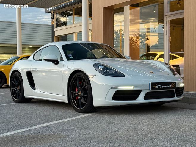 Porsche 718 CAYMAN S 2.5 350ch PDK Blanc de 2016