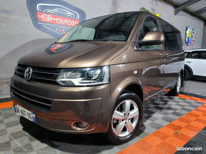 Cliquer pour voir la photo suivante Volkswagen Caravelle VW Tdi 180cv DSG 5 places Portes latéral Marron de 2012