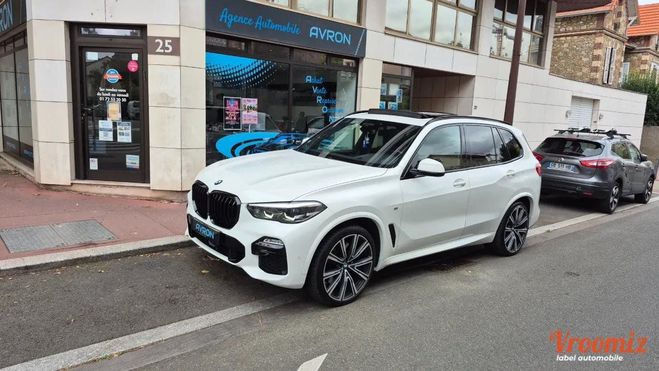 BMW X5 3.0 D 265 M-SPORT XDRIVE BVA Blanc de 2019
