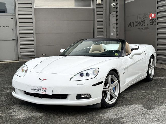 Chevrolet Corvette C6 CABRIOLET 6.2 LS3 437 BVA Blanc de 2008