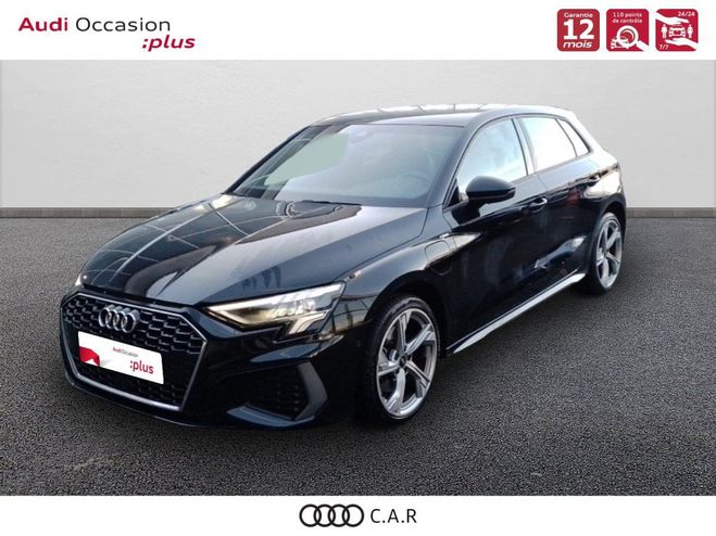 Audi A3 Sportback 40 TFSIe 204 S tronic 6 S Line Noir de 2020