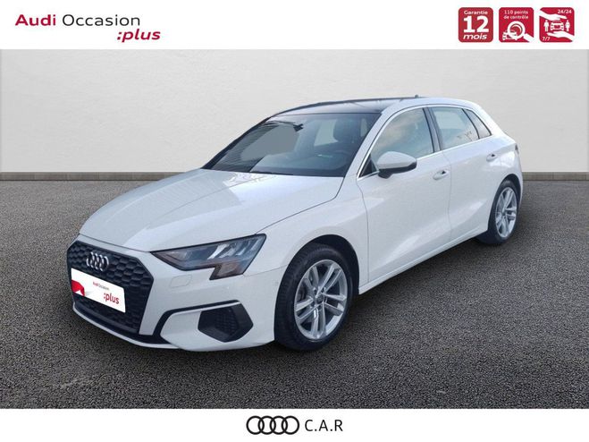 Audi A3 Sportback 35 TFSI Mild Hybrid 150 S tron Blanc de 2020