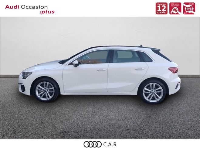 Audi A3 Sportback 35 TFSI Mild Hybrid 150 S tron Blanc de 2020
