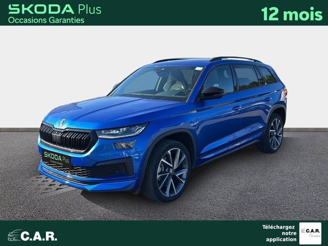 Skoda Kodiaq 2.0 TDI 150 SCR DSG7 7pl Sportline Bleu de 2023