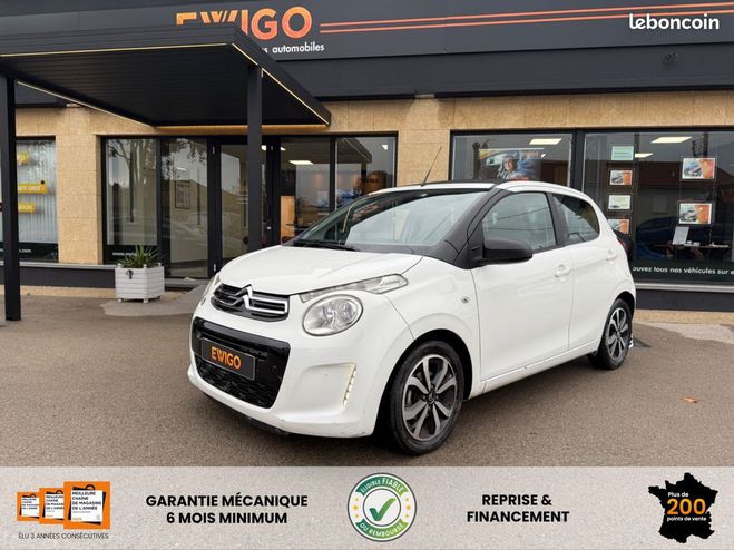 Cliquer pour voir la photo suivante Citroen C1 puretech 82ch shine toit ouvrant camera Blanc de 2017