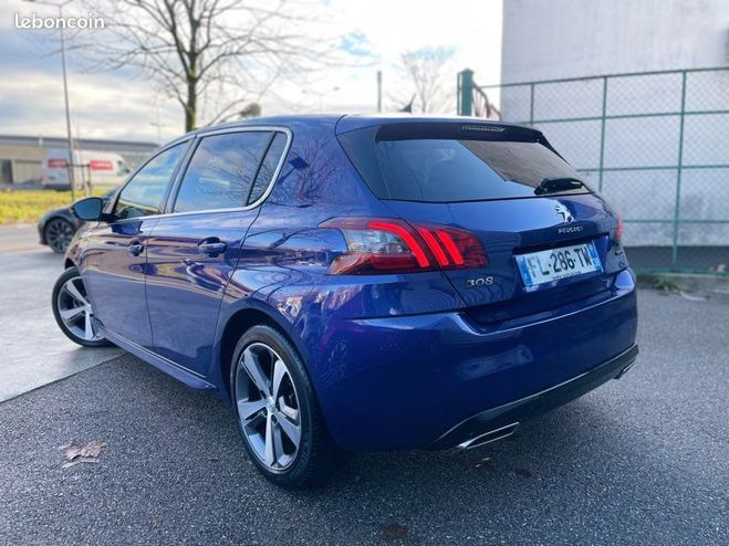 Peugeot 308 1.2 130ch E6.3 S&S GT Line EAT8 Toit Pan Bleu de 2019