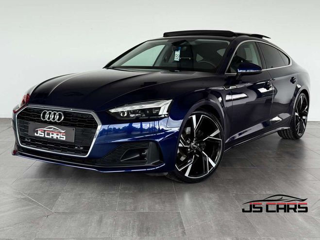 Audi A5 SPORTBACK2.0TDi-1ERPRO-COCKPIT-T.O-CUIR- Bleu M�tallis� de 