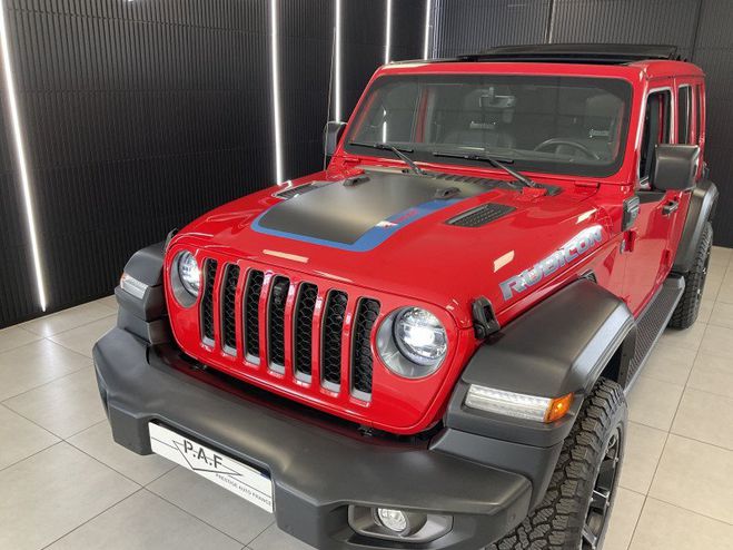 Jeep Wrangler UNLIMITED 2.0 T 380CH 4XE RUBICON ROCK-T Rouge de 2022