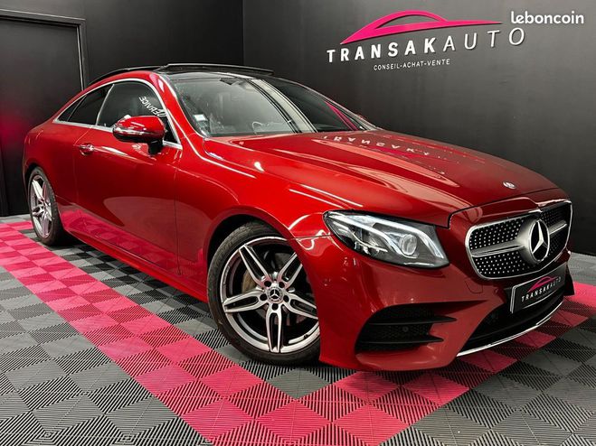Mercedes Classe E COUPE 220 d 9G-Tronic AMG LINE-ORIGINE F Rouge de 2017