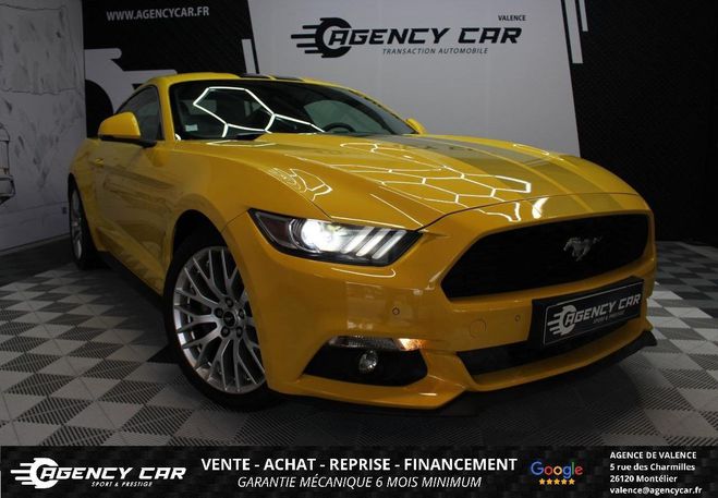 Cliquer pour voir la photo suivante Ford Mustang Fastback 2.3 EcoBoost - 317cv / Malus pa JAUNE FONCE de 2017