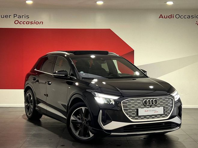 Audi Q4 E-Tron 40 204 ch 82 kWh S line Noir de 2023