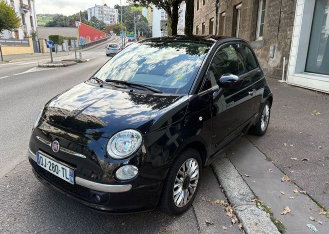 Fiat 500 1.2 69 cv Lounge toit panoramique Blueto Noir de 2014