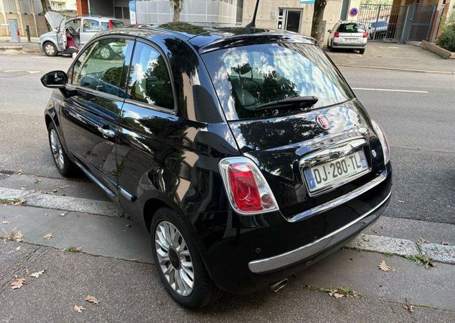 Fiat 500 1.2 69 cv Lounge toit panoramique Blueto Noir de 2014