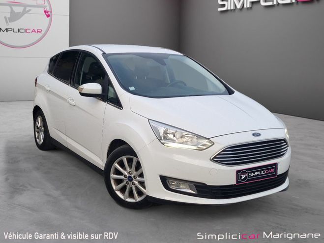 Ford C Max 1.0 ECO BOOST TITANIUM - GPS - Radars de Blanc de 2016