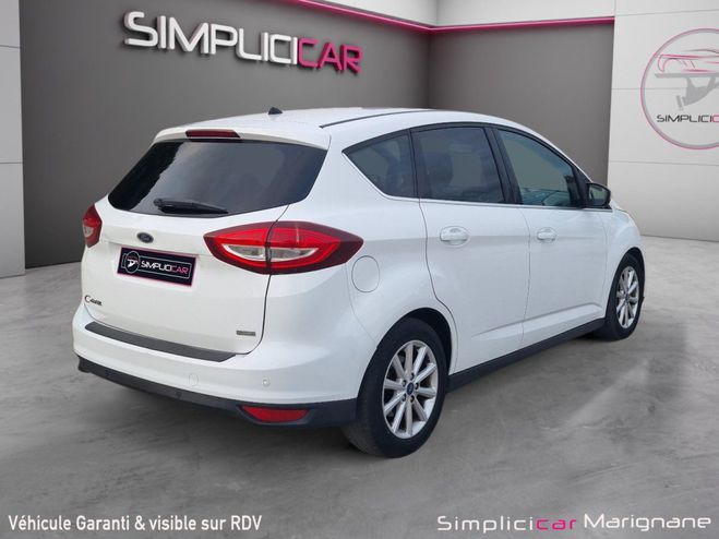 Ford C Max 1.0 ECO BOOST TITANIUM - GPS - Radars de Blanc de 2016
