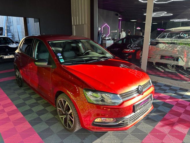 Volkswagen Polo 5 1.2 TSIi 90 ch CONFORTLINE ~ Climatisa Rouge de 2014