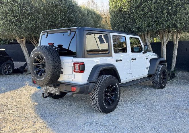Jeep Wrangler UNLIMITED 2.0 T 380CH 4XE RUBICON ROCK-T Blanc de 2021