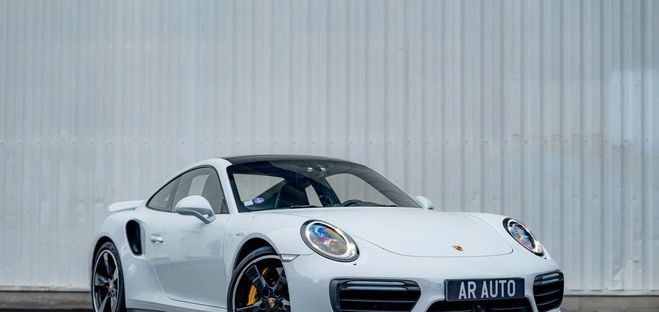 Porsche 911 991.2 Turbo S PDK 3.8 580 CH Origine Fra Blanc de 2017