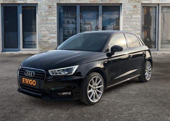 Audi A1 Sportback 1.6 tdi 115 s-line s-tronic bv Noir de 2016