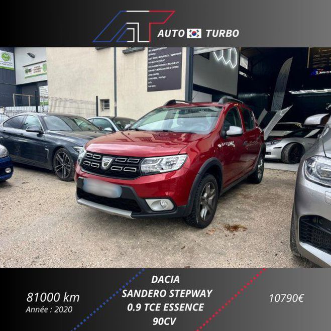Dacia Sandero 0.9 TCE 90CH STEPWAY - 20 Rouge de 2020