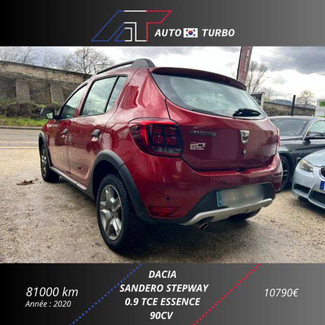 Dacia Sandero 0.9 TCE 90CH STEPWAY - 20 Rouge de 2020