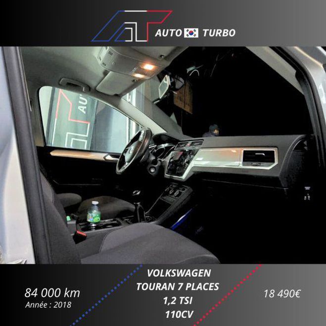 Volkswagen Touran 1.2 TSI 110CH BLUEMOTION TECHNOLOGY TREN Inc de 2018