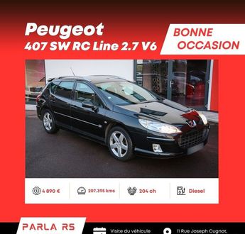  Voir d&eacute;tails -Peugeot 407 SW RC Line 2.7 HDi V6 204ch bo�te automa &agrave; Sarreguemines (57)