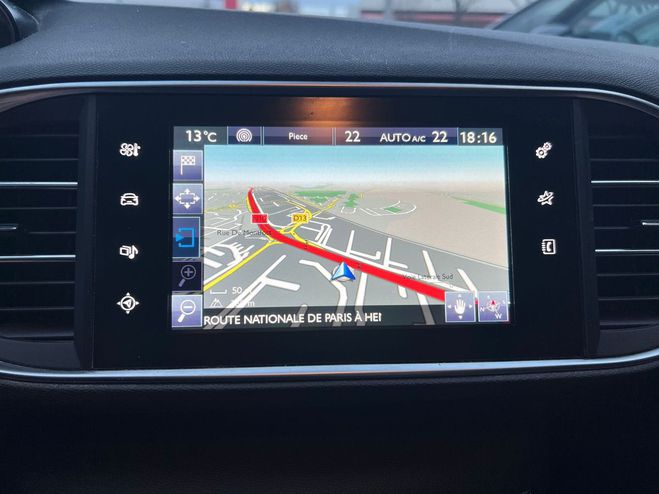 Peugeot 308 (2) II 1.2 L130 S&S 110 STYLE GPS 64000K Noir de 2016