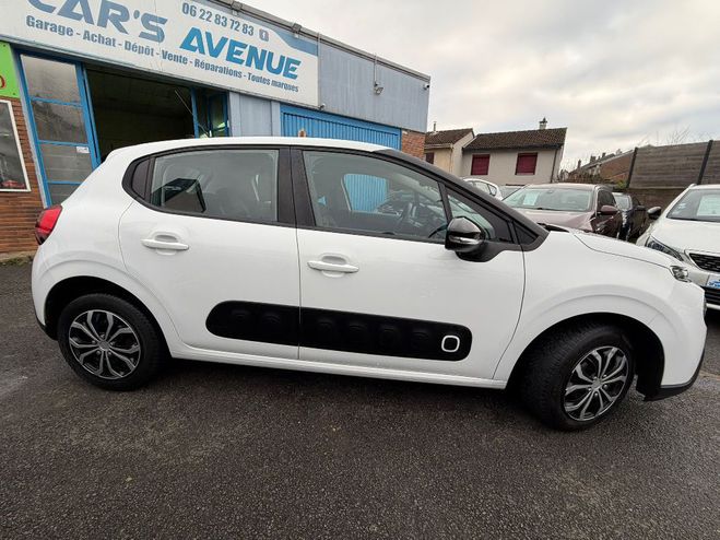 Citroen C3 BlueHDi 75 SetS 83g Live BLANC de 2017