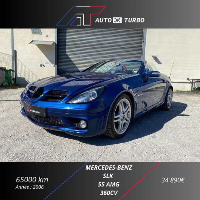 Mercedes Classe SLK CLASSE 55 AMG 7GTRO Bleu de 2006