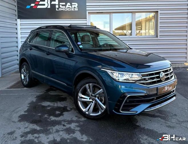 Volkswagen Tiguan 1.4 TSI 245 ch eHybrid R-Line TVA r�cup� Bleu de 2021