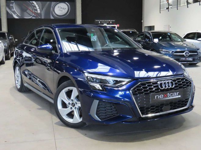 Audi A3 35TFSi Sedan SLine STronic LED-CUIR-NAVI Bleu M�tallis� de 