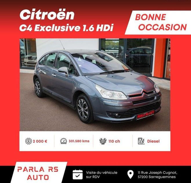 Citroen C4 Exclusive 1.6 HDi 16V 110ch Gris de 2006