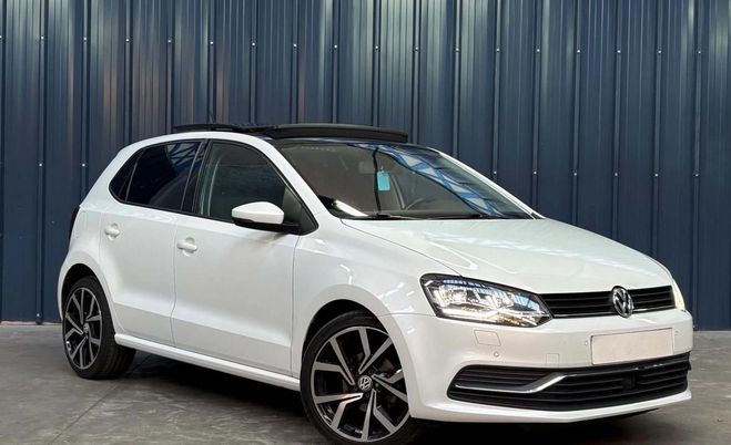Volkswagen Polo 6r 1.4 TDI 90ch Garantie 1 An Toit ouvra Blanc de 2017