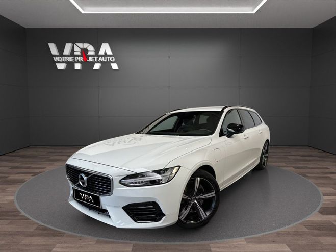 Volvo V90 T8 AWD R-Design - 392 ch � Harman Kardon Blanc de 2020