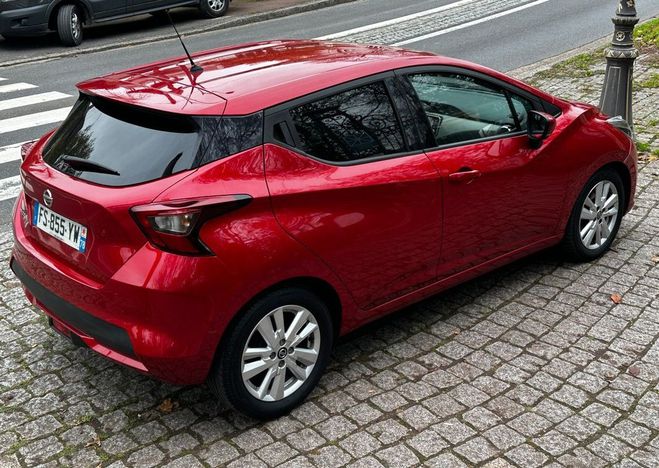 Nissan Micra v 1.0 ig-t 100 tekna xtronic camera carp Rouge de 2020