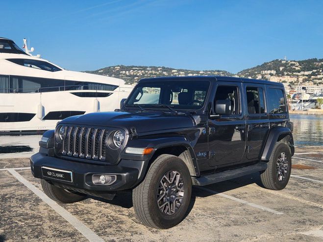 Jeep Wrangler IV UNLIMITED 4XE 2.0 L T 380 PHEV 4X4 BV GRIS FONCE de 2021