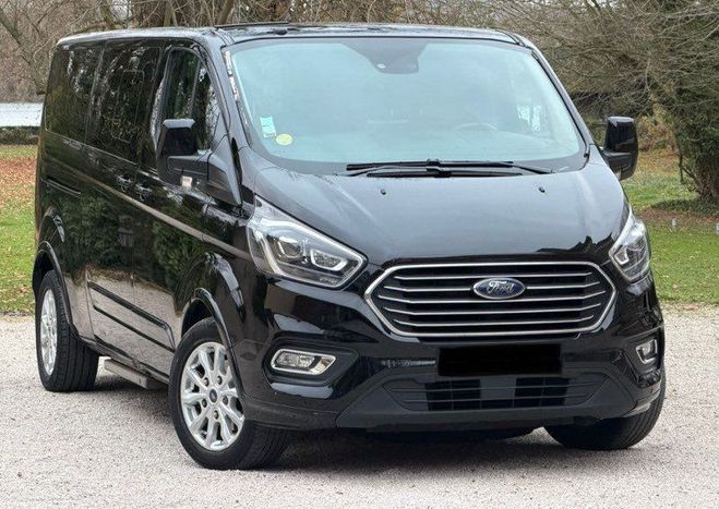 Ford Custom transit 2,0tdci 170cv extra longue 8 pla Noir de 2018