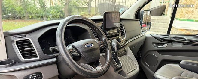Ford Custom transit 2,0tdci 170cv extra longue 8 pla Noir de 2018