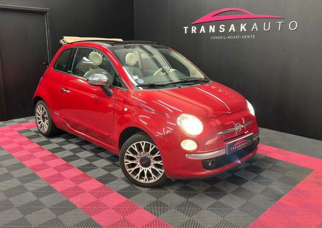 Fiat 500 C 1.2 8V 69 ch Lounge R�VISION � JOUR CO Rouge de 2013