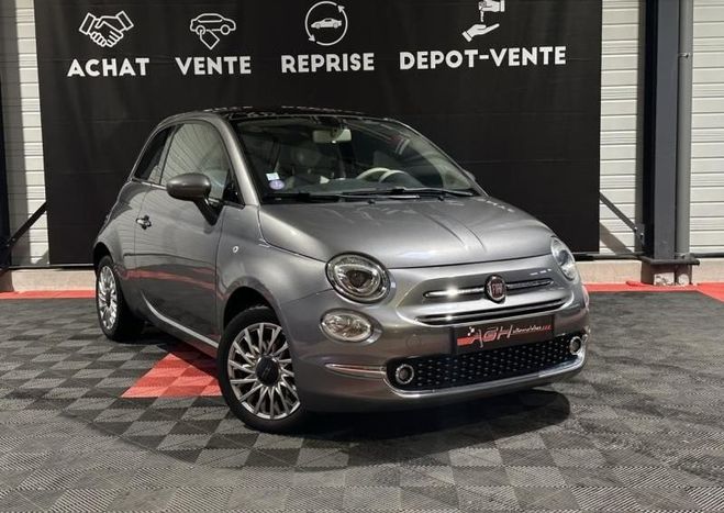 Fiat 500 1.2 8v 69ch Popstar Gris de 2017