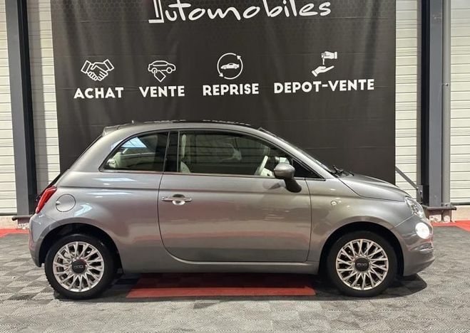 Fiat 500 1.2 8v 69ch Popstar Gris de 2017
