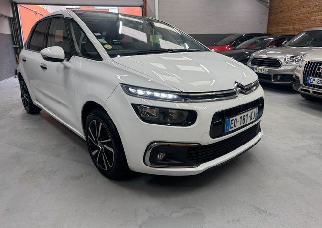 Citroen C4 Picasso II BlueHDi 120ch Shine S&S EAT6 GARANTIE Blanc de 2017