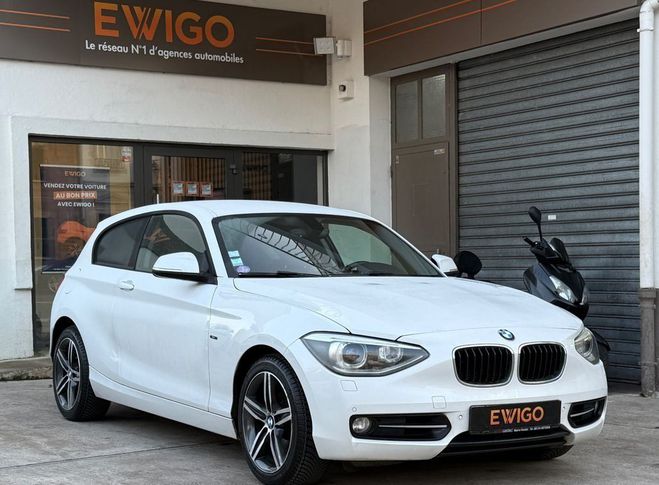 BMW Serie 1 (f21) 118i 170 sport 3p   radars av-ar a Blanc de 2013