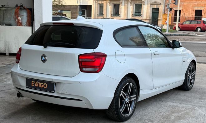 BMW Serie 1 (f21) 118i 170 sport 3p   radars av-ar a Blanc de 2013